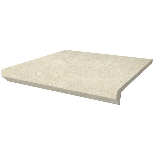 paradyż scandiano beige stopnica prosta kapinos 30x33 płytki imitujące kamień prostokątne do łazienki beżowe matowe o grubości od 10 do 12 mm