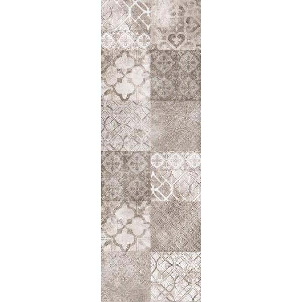 paradyż twin taupe patchwork dekor 25x75 glazura rektyfikowane patchwork o grubości od 8 do 10 mm