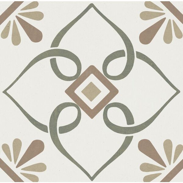 peronda duomo artella green petals gres 22.3x22.3 (39383) peronda duomo artella