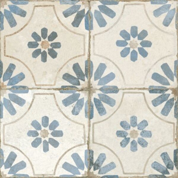 peronda fs blume blue płytka podłogowa 45x45 płytki z motywem natury w stylu rustykalnym
