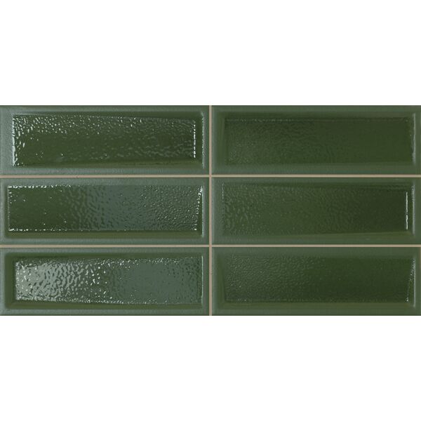 peronda levels green płytka ścienna 20x40 (31643) zielone płytki imitujące cegłę