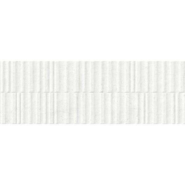 peronda manhattan white wavy płytka ścienna 33.3x100 (40270) glazura imitujące lastryko do salonu rektyfikowane strukturalne o grubości od 8 do 10 mm