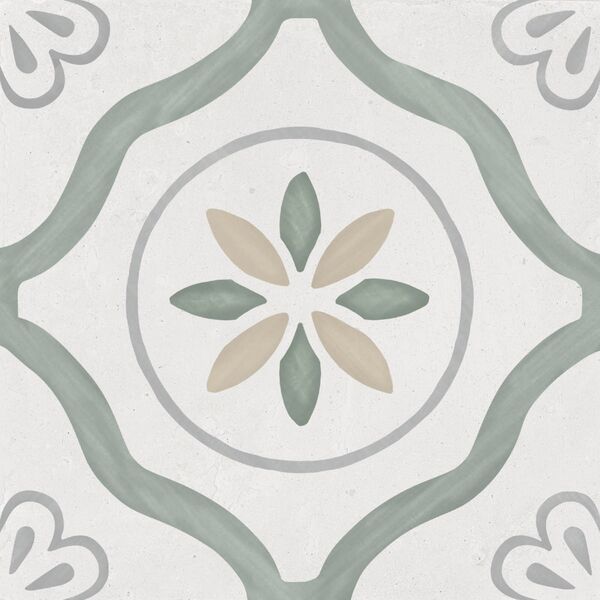 peronda (wyprzedaż) sirocco green petals gres 22.3x22.3 (36157) płytki do kuchni peronda