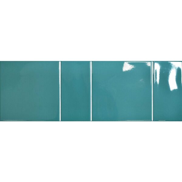 realonda capri teal płytka ścienna 15x45 gres prostokątne do łazienki błyszczące cegiełki nowości