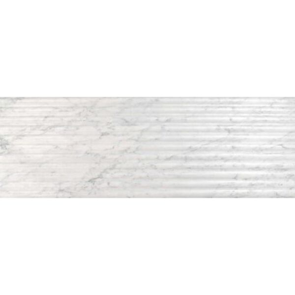 realonda fluted marmi płytka ścienna 40x120 płytki realonda imitujące kamień do łazienki 40x120 białe matowe strukturalne