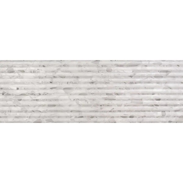 realonda fluted terrazo white płytka ścienna 40x120 strukturalne płytki imitujące lastryko