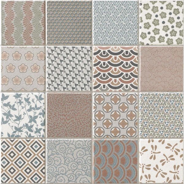 realonda kimono gres 44x44 płytki patchwork realonda