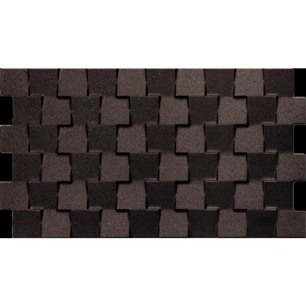 realonda kubik negro gres 31x56 satynowe czarne płytki