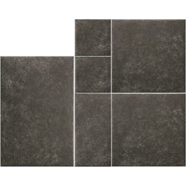 realonda modular borgogna stone black gres 6-elementowy 44x66/44x44/22x44/22x22 gres imitujące kamień hiszpańskie antypoślizgowe r10 o grubości 10 mm