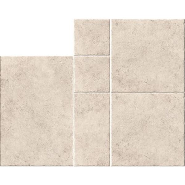 realonda modular borgogna stone white gres 6-elementowy 44x66/44x44/22x44/22x22 