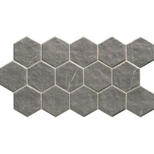 realonda muse grey hex gres 26.5x51 gres do kuchni szare geometryczne