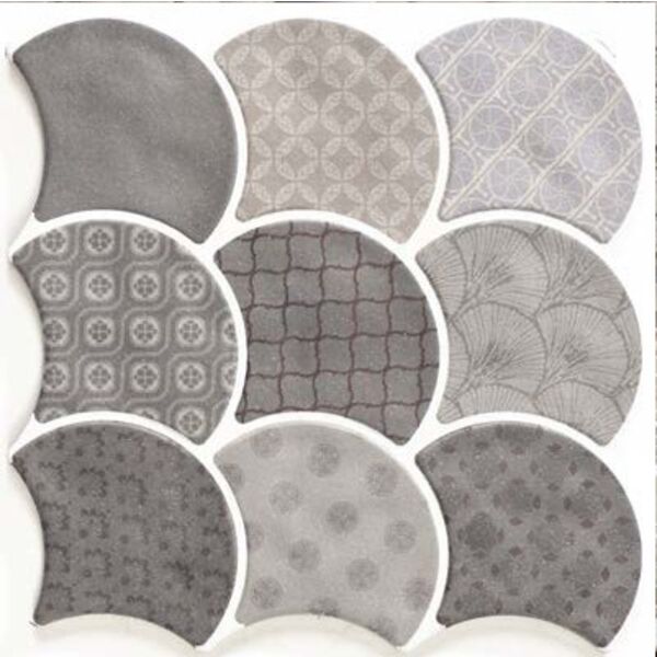 realonda scale boho grey gres 30.7x30.7 patchworkowe płytki 30x30