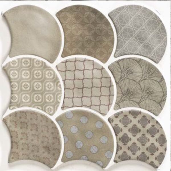 realonda scale boho taupe gres 30.7x30.7 patchworkowe płytki 30x30