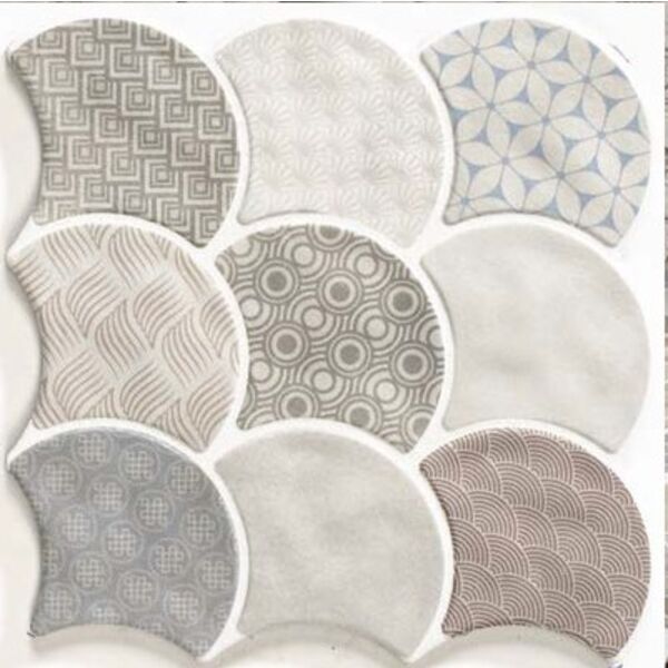 realonda scale boho white gres 30.7x30.7 patchworkowe płytki 30x30