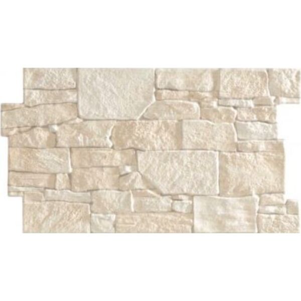 realonda stones ivory gres 31x56 płytki imitujące kamień prostokątne do salonu strukturalne