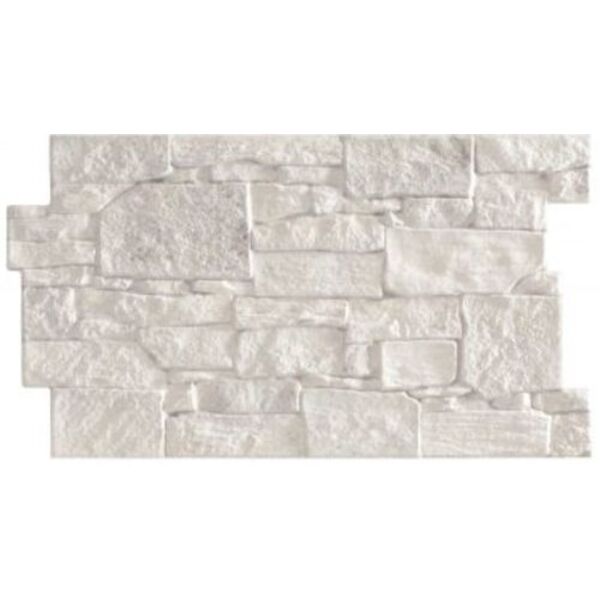 realonda stones white gres 31x56 płytki realonda imitujące kamień prostokątne do kuchni białe strukturalne