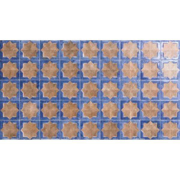 realonda tetuan terra cobalt decor gres 31x56 gres hiszpańskie do kuchni niebieskie strukturalne o grubości od 8 do 10 mm