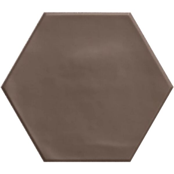 ribesalbes geometry brown matt hex gres 15x17.3 płytki ribesalbes prostokątne antypoślizgowe