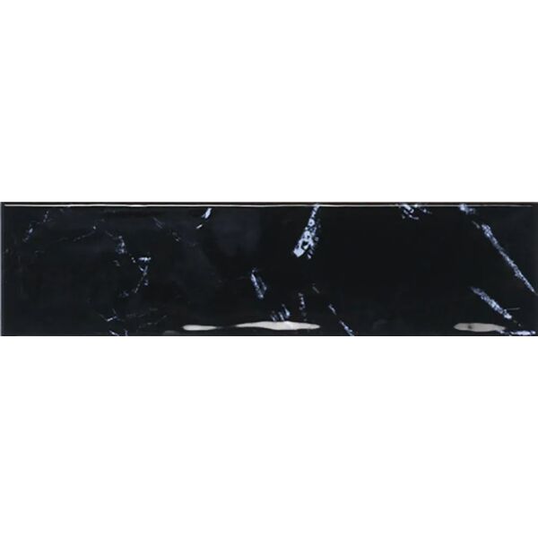 ribesalbes nero marquina gloss płytka ścienna 7.5x30 płytki ribesalbes imitujące kamień hiszpańskie do łazienki