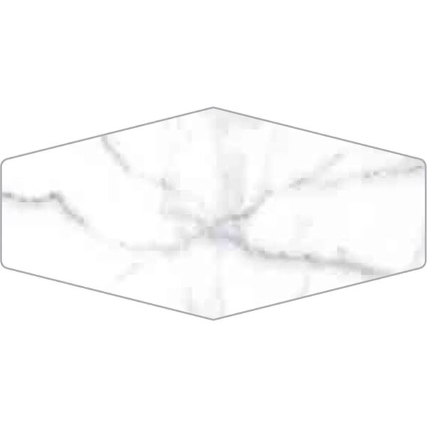 ribesalbes shaped marble hex carrara gloss płytka ścienna 10x20 płytki imitujące kamień heksagonalne hiszpańskie do łazienki błyszczące