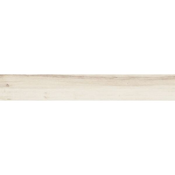 tubądzin korzilius wood craft white str gres rektyfikowany 23x149.8x0.8 płytki drewnopodobne prostokątne do łazienki na podłogę białe matowe