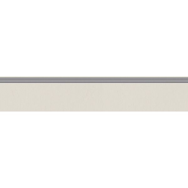 tubądzin care industrio light grey stopnica rektyfikowana 29.8x159.8x0.8 