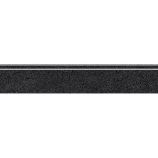 tubądzin care zimba black str stopnica rektyfikowana 29.8x159.8x0.8 tubądzin zimba