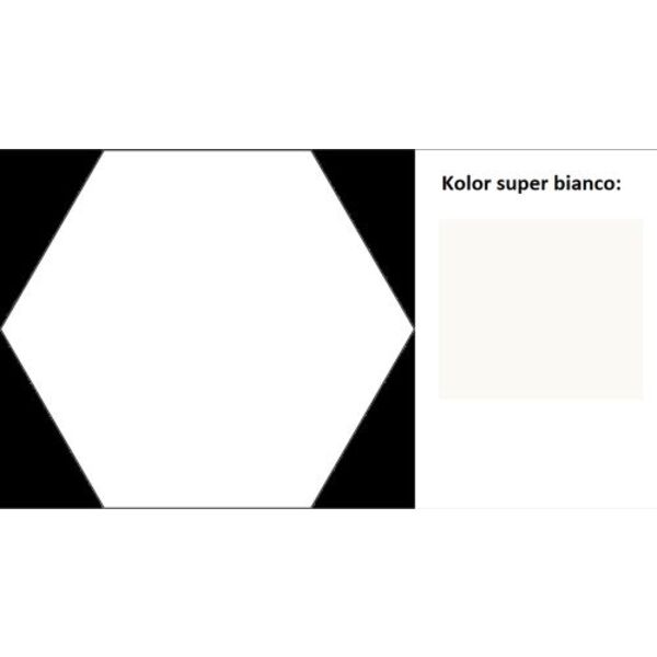 tubądzin cielo e terra super bianco geometry mat gres 19.2x22.1x0.8 tubądzin cielo e terra