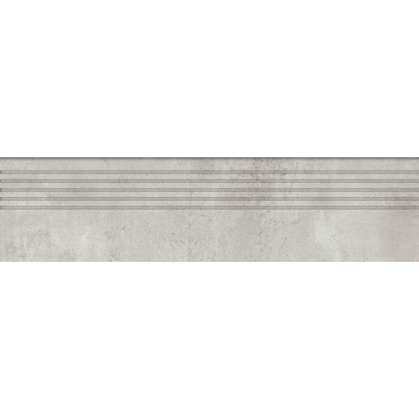 tubądzin epoxy grey stopnica mat 29.6x119.8x1 płytki do salonu 30x120 o grubości 10 mm