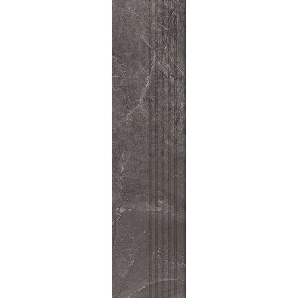 tubądzin grand cave graphite stopnica rektyfikowana 29.8x119.8 płytki prostokątne