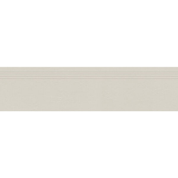tubądzin industrio light grey stopnica mat rektyfikowana 29.6x119.8 tubądzin industrio