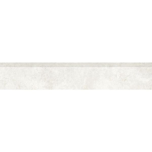 tubądzin torano white stopnica rektyfikowana 29.8x159.8x0.8 
