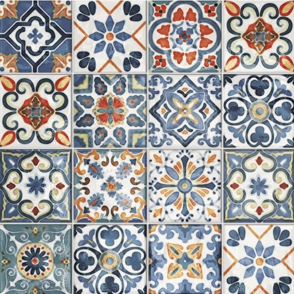 valsecchia amalfi mix colore gres 15x15 płytki włoskie