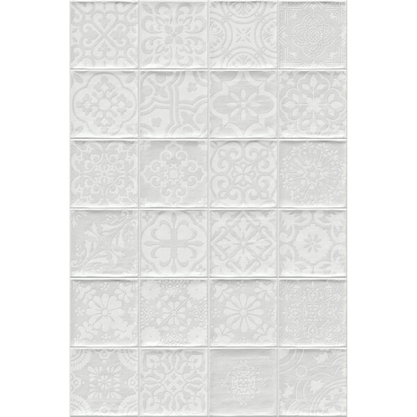 vives tamil blanco płytka ścienna 13x13 płytki vives białe błyszczące patchwork o grubości 6 do 8 mm